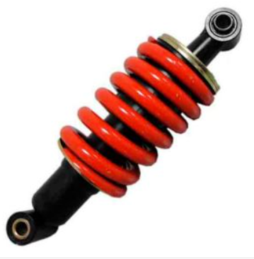 AMORTIGUADOR ROJO LARGO EX -200 05-08 / RT-200 09-13 / RT-200NEGRO 13-15 / 24.5cm CON BUJE