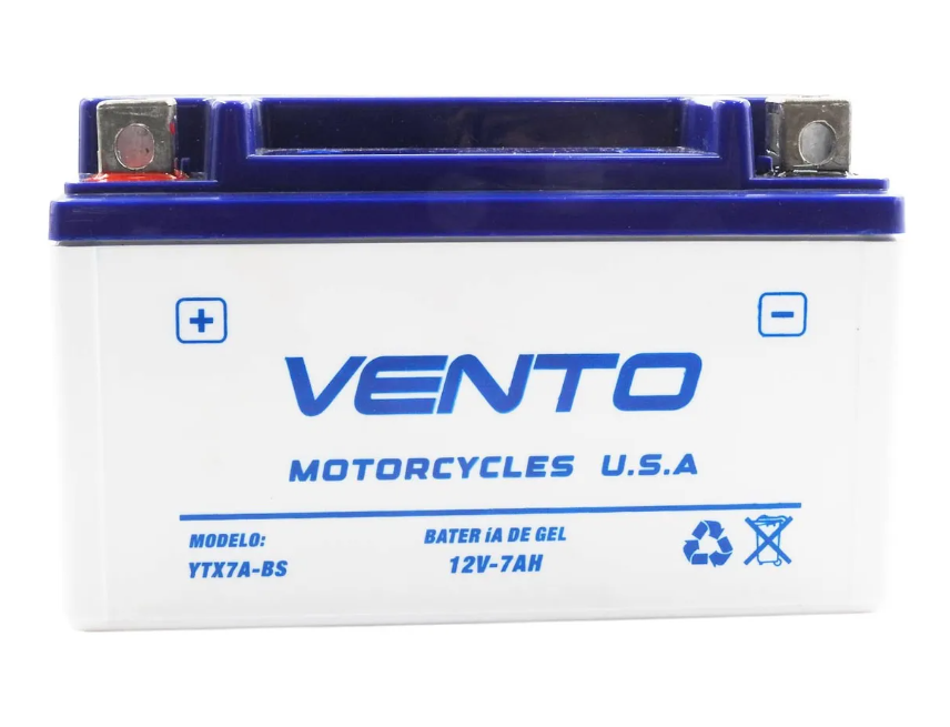 BATERIA VENTO GEL YTX7A-BS + ,-