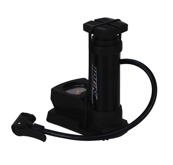 BOMBA DE AIRE PORTATIL CON MANOMETRO ALUMINIO 44*150MM NEGRO