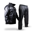 IMPERMEABLE 2 PZAS CON TIRA REFLEJANTE BLANCO (XL)