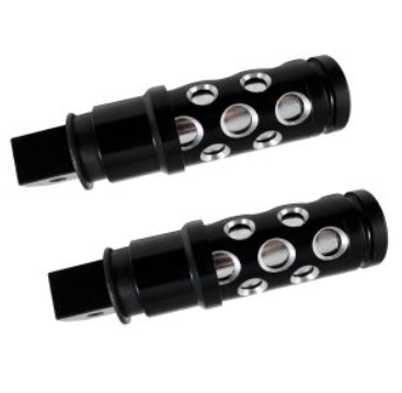 POSAPIES TRASEROS DRILL NEGRO / PLATA ALUMINIO UNIVERSALES