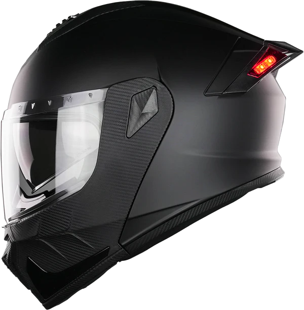 KOV CASCO TURBO NEGRO MATE LED M