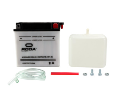 [22-5005-001] ACUMULADOR DC CON ELECTROLITO (12N7-3B) RODA 12V 7A
