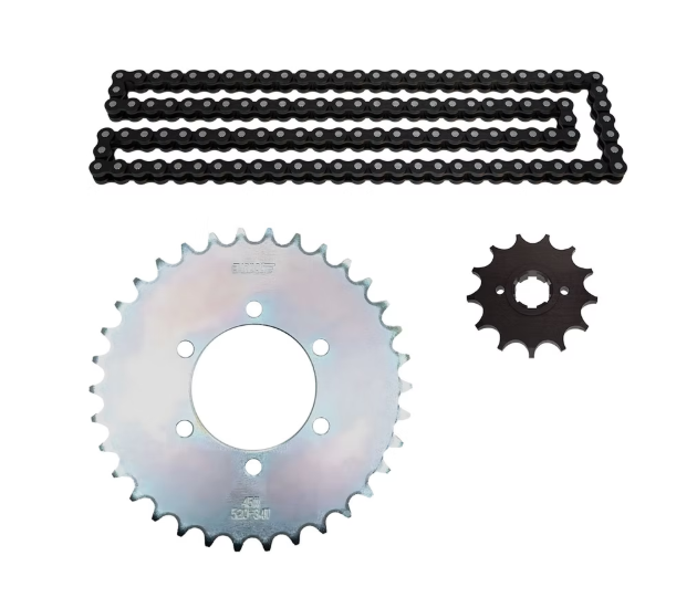 KIT DE SPROCKET 250Z(14-18) SPROCKET TRASERO 34T,PIÑON 13T,PASO DE LA CADENA 520H,N° DE ESLABONES 108L