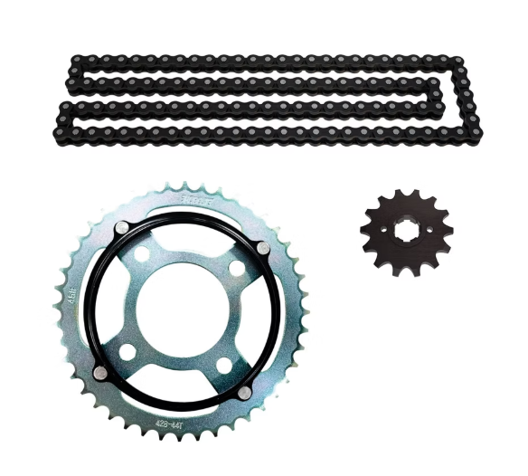 KIT DE SPROCKET CARGO 125 SPROCKET TRASERO 44T,PIÑON 14T,PASO DE LA CADENA 428H,N° DE ESLABONES 116L