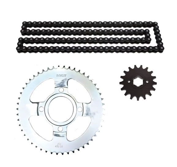 KIT DE SPROCKET CROSSMAX 250 PRO SPROCKET TRASERO 50T,PIÑON 17T,PASO DE LA CADENA 428H,N° DE ESLABONES 132L