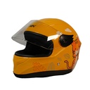 CASCO DE MOTOCICLISTA INFANTIL MEK TIGGER AMARILLO C/LUZ
