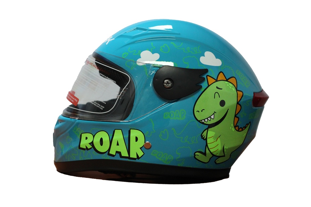 [MC-INF-016] CASCO DE MOTOCICLISTA INFANTIL MEK DINO KID TURQUESA C/LUZ