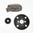KIT DE SPROCKET CORONA 38T / PIÑON 16T, 15T CADENA REFORZADA NEGRA 530-82 GLADIATOR 200 2023 > 2024  > 2025