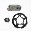 KIT DE SPROCKET CORONA 43T / PIÑON 14T CADENA REFORZADA NEGRA 520HX-114 HYPER 280 >2020 >2021 >2022 >2023 >2024 >2025