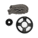 KIT DE SPROCKET CORONA 42T / PIÑON 16T CADENA REFORZADA NEGRA 428H-116 CYCLON 190 > 2024