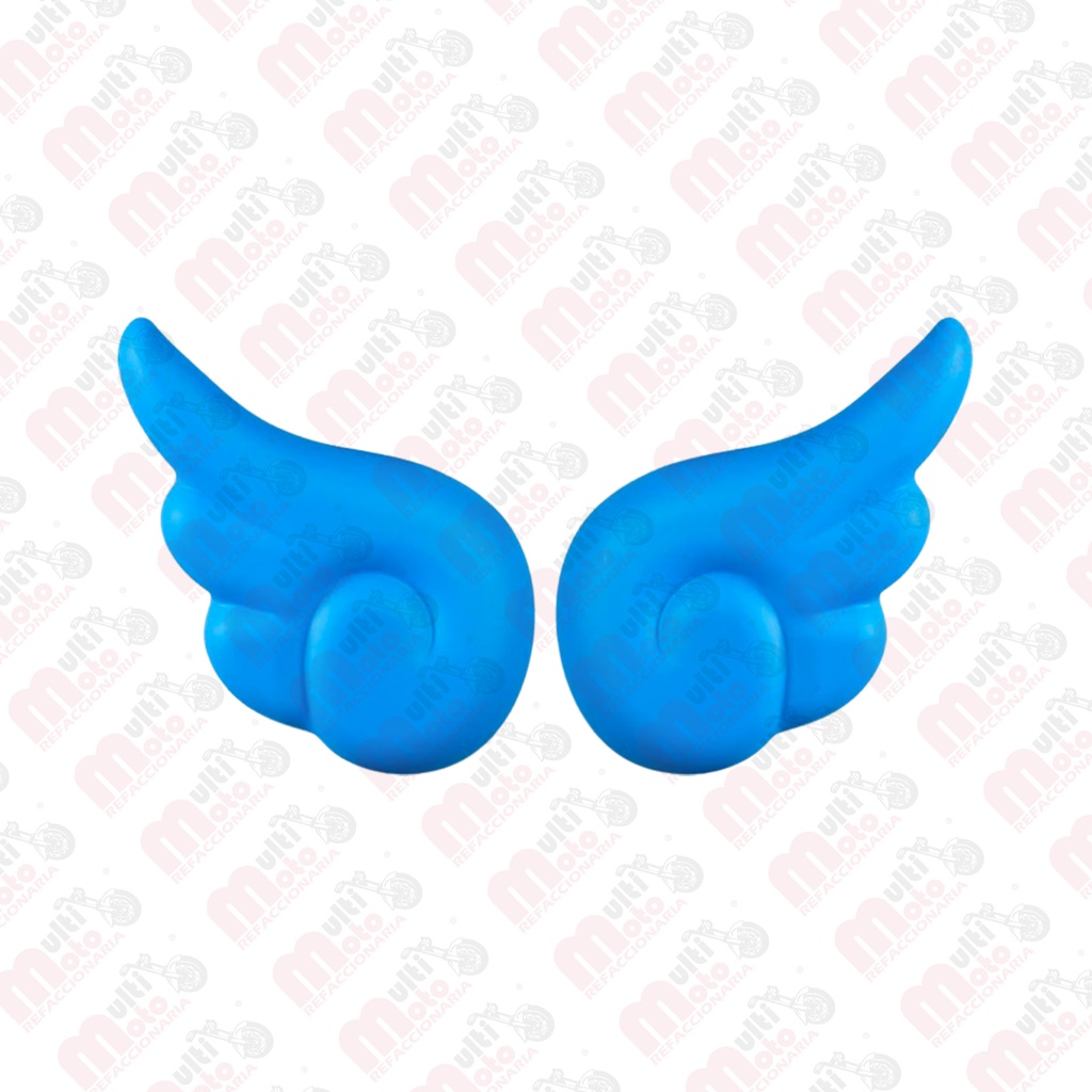 Adorno alas de angel para casco azul