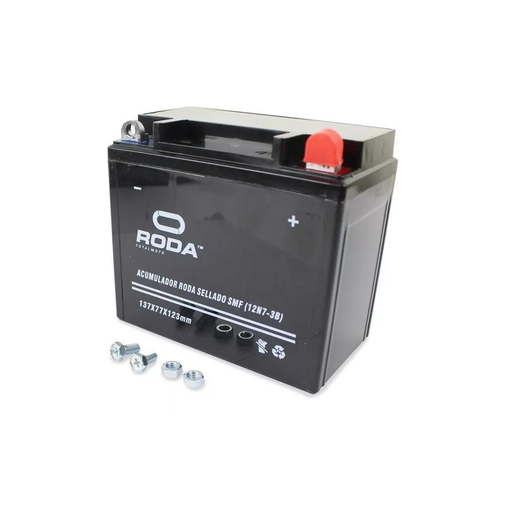 ACUMULADOR 12N7-3B RODA (135L/75W/133H)