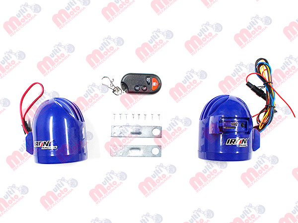 AUDIO FM C/ALARMA/LEDS/USB/TF/AISLAMIENTO ACUATICO PARA MOTOCICLISTA MSD-800 AZUL