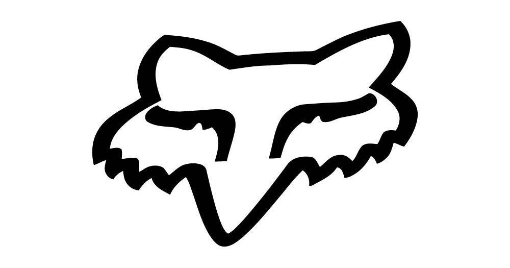 CALCOMANIA FOX ROSTRO BLANCO/NEGRO