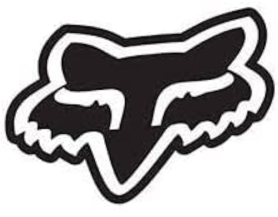 [CAL-FOX-032] CALCOMANIA LOGO FOX EN NEGRO