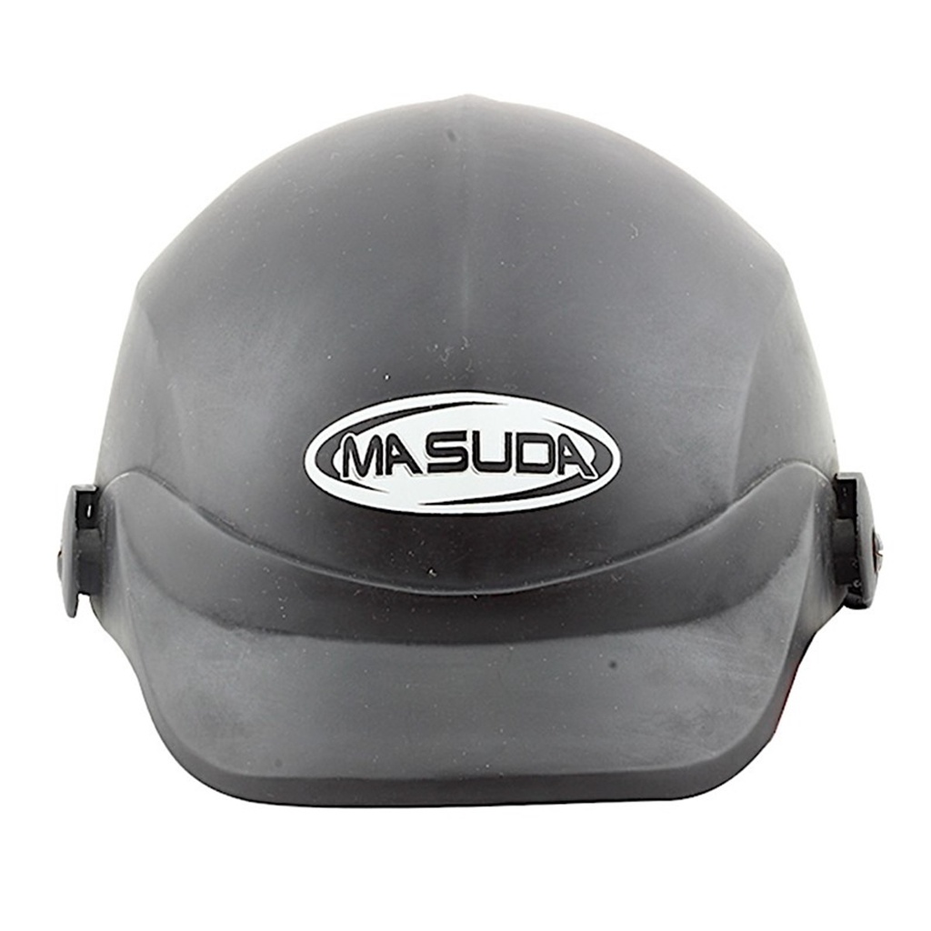 CASCO 1/2 CACHUCHA ABS DE ALTO IMPACTO CALIDAD ISO MSD-301 NEGRO MATE