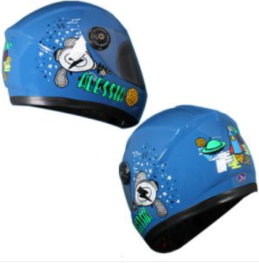 CASCO CERRADO INFANTIL PLANET AZUL