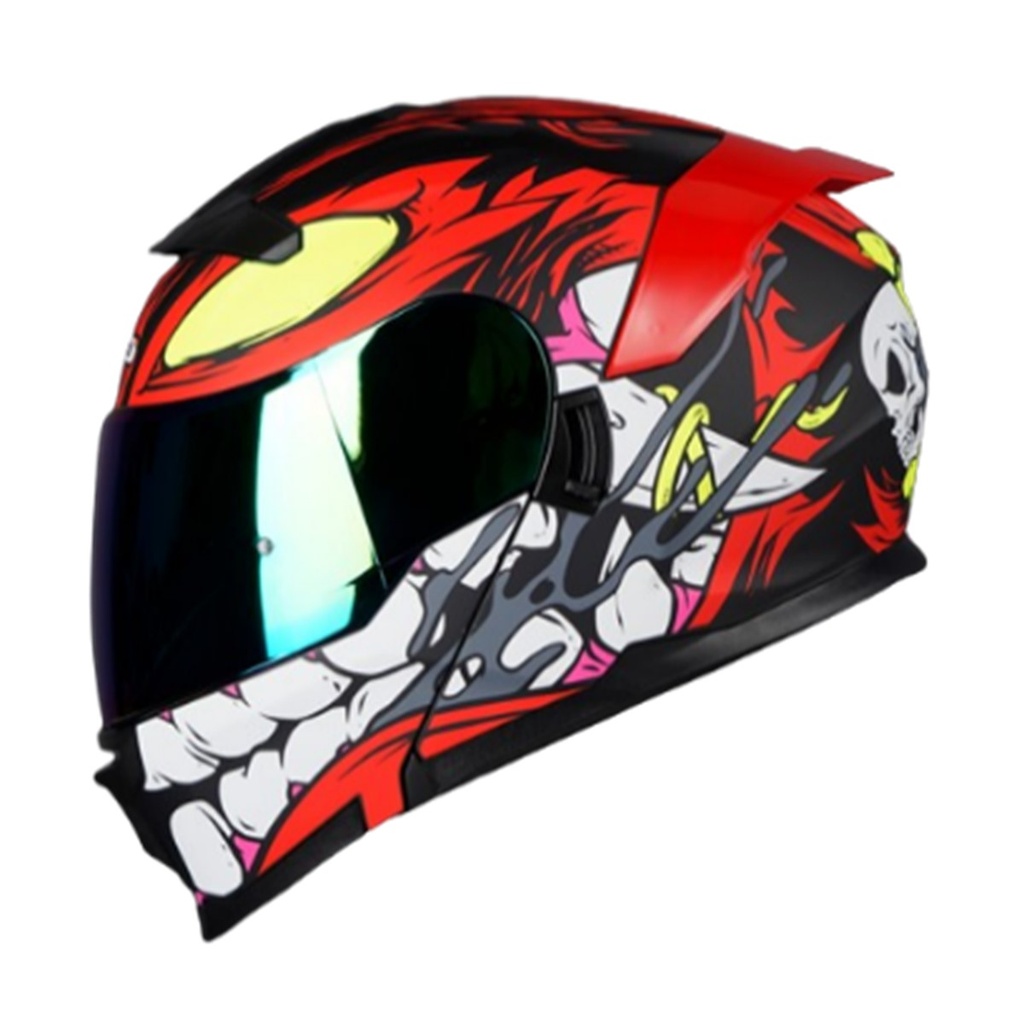 CASCO HRO 3440 DV INTERCREATURE ROJO MATE (XL)
