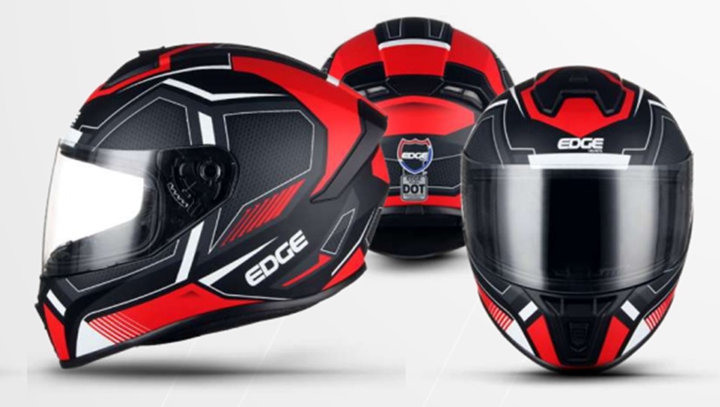 CASCO INTEGRAL ZOOM BERLIN ROJO/NEGRO MATE TALLA  L   VISOR ESPEJO