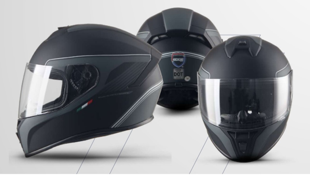 CASCO ZOOM INTEGRAL WM GRIS/NEGRO MATE TALLA XL