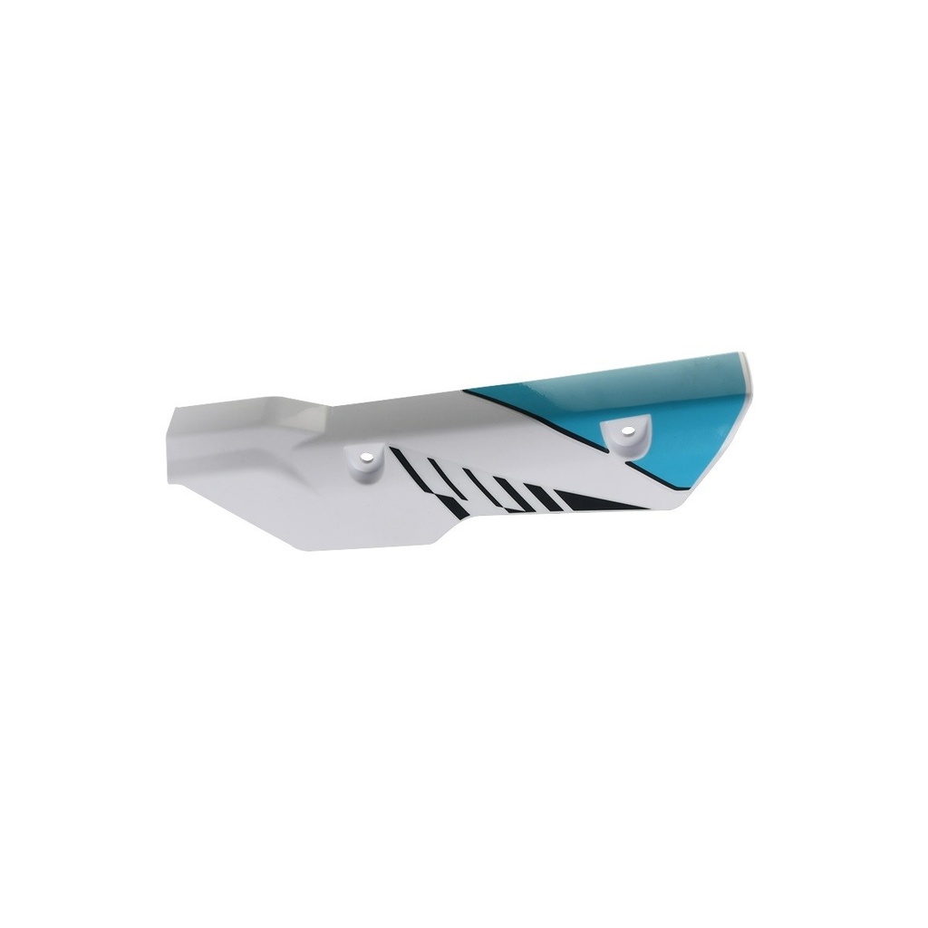[F13012961] CUBIERTA AMORTIGUADOR IZQ BLANCO AZUL