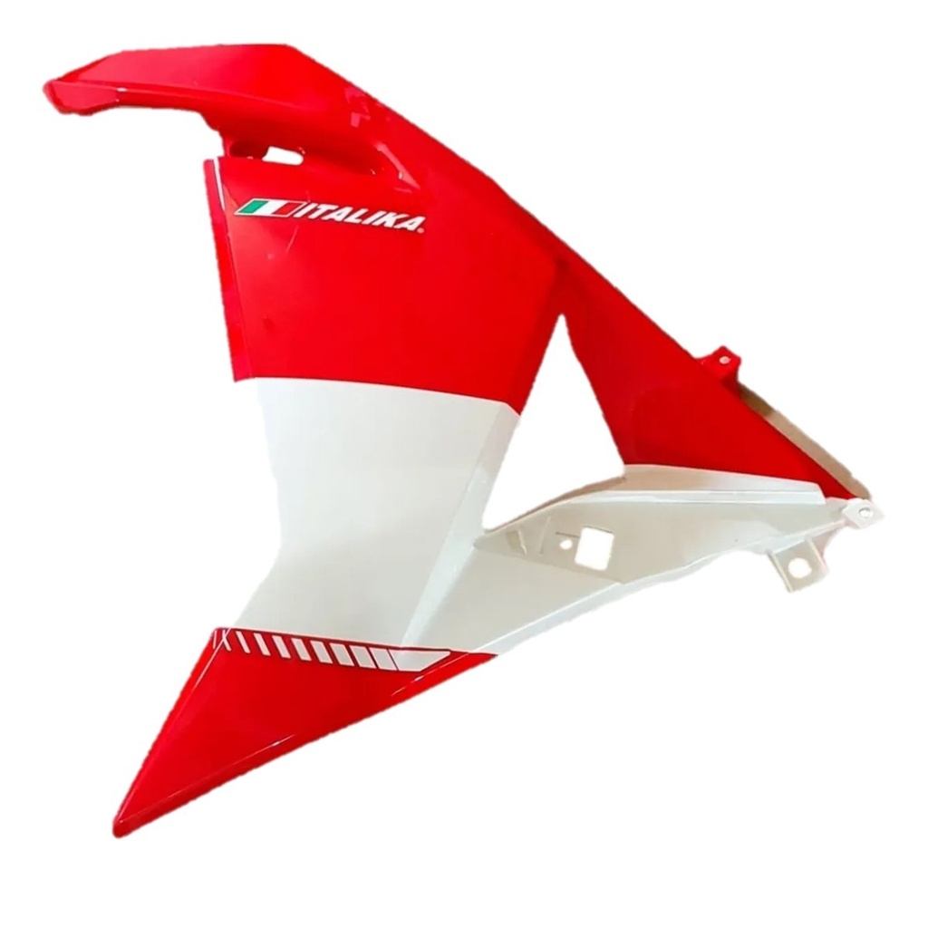 CUBIERTA IZQ ROJO BLANCO RT250 2018