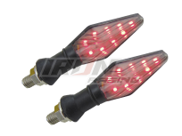 DIRECCIONAL BI-COLOR 12V 12 LED'S 3 CABLES LUZ ROJO