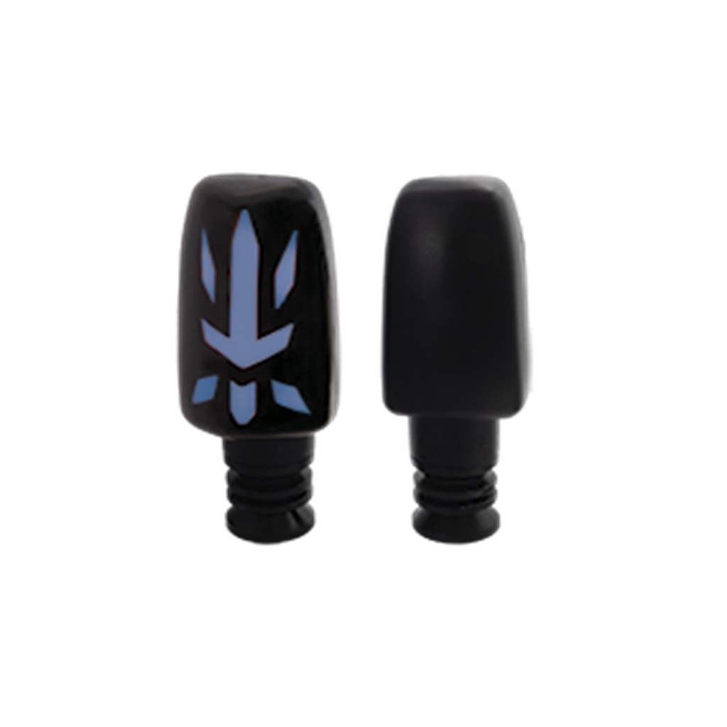 DIRECCIONAL LED SECUENCIAL TIPO CARRERA  UNIVERSAL (AMARILLO-AZUL)