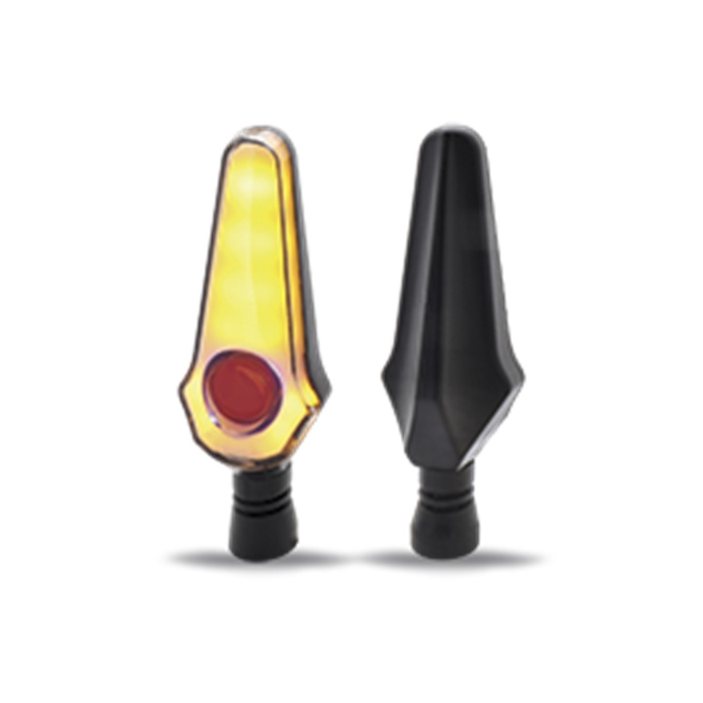 DIRECCIONAL LED SECUENCIAL TIPO FLAMA UNIVERSAL (AMARILLO-ROJO)