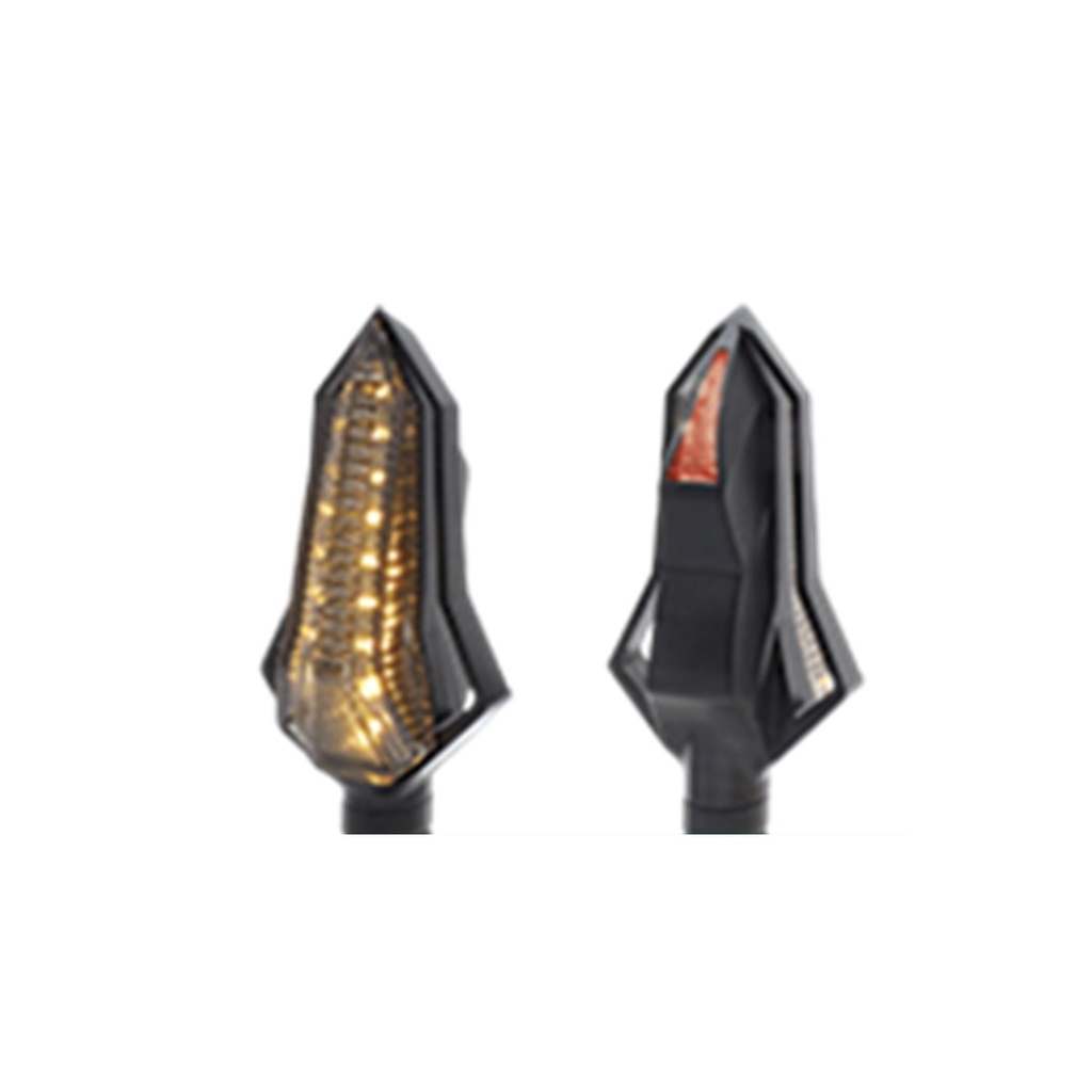 DIRECCIONAL LED SECUENCIAL TIPO SILUETA UNIVERSAL (AMARILLO-ROJO)