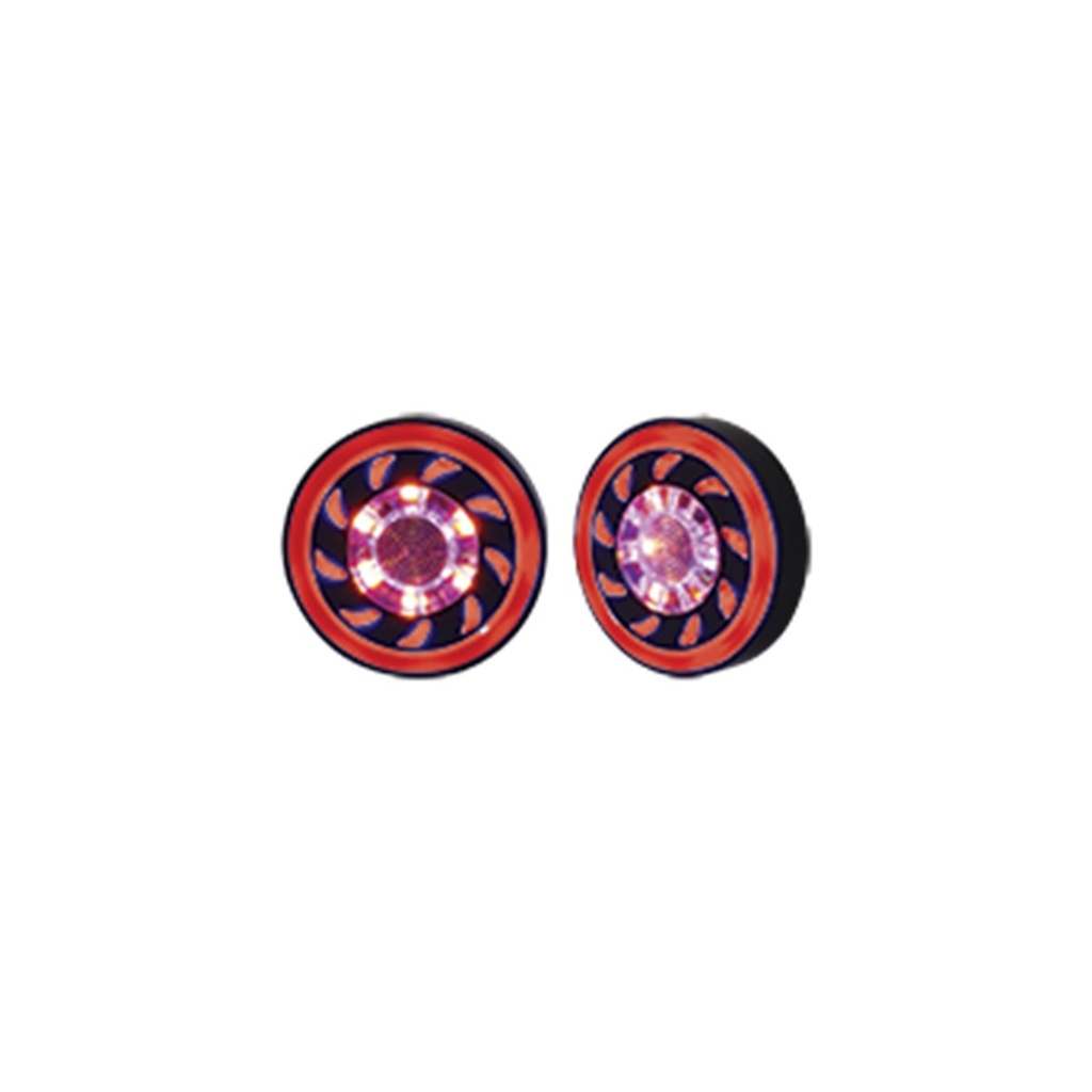 DIRECCIONAL LED TIPO VENTILADOR UNIVERSAL (AMARILLO-ROJO)
