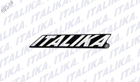 [F12050001] ETIQUETA ITALIKA CUBIERTA TANQUE COMB ATV250 C/REVERSA