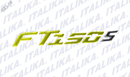 [F17050006] ETIQUETA TANQUE FT150S AMARILLO FT150S