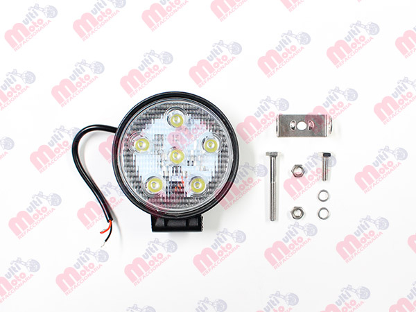 FARO AUXILIAR LED 18W (6X3W) 4.5" DIAMETRO".
