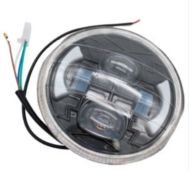 FARO AUXILIAR NEGRO REDONDO 9 LEDS 12 Vcc CON 4 FUNCIONES UNIVERSAL