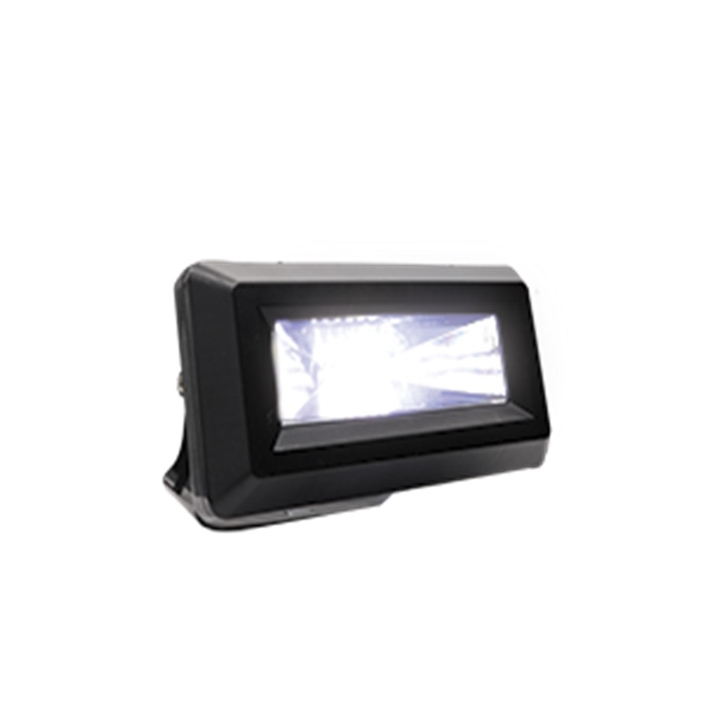 FARO RECTANGULAR 6 LED 1 CELDA LUZ BLANCA CON LUZ ALTA, BAJA Y ESTROBO