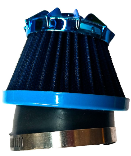 FILTRO AIRE UNIVERSAL CONICO CORTO 35/42/48MM AZUL