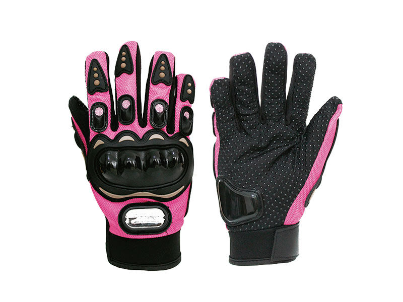 GUANTE P/ MOTOCICLISTA IRON RACING STREET ROSA TALLA S