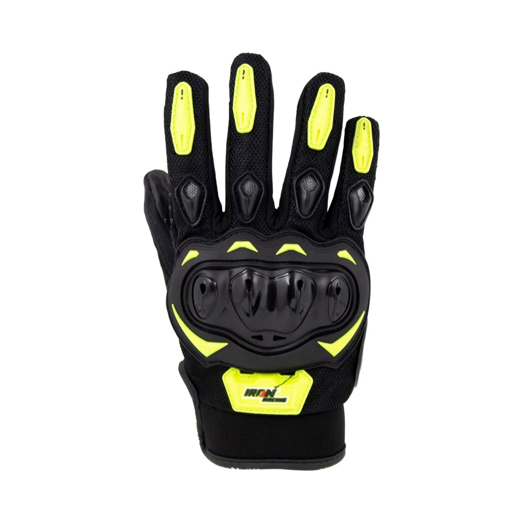 [GUA-7107-0026C] GUANTE P/MOTOCICLISTA IRON RACING SPEED NEON-VERDE TALLA XL