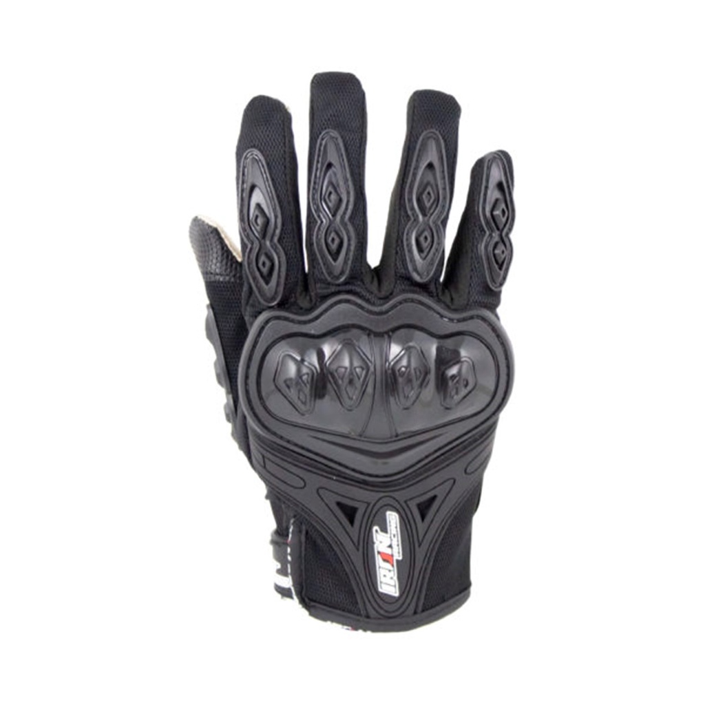 GUANTE P/MOTOCICLISTA IRON RACING TACTIL TOUCH NAVEGADOR NEGRO TALLA XXL
