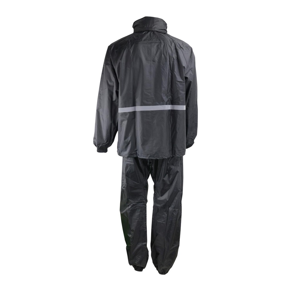IMPERMEABLE NEGRO DE UNA CAPA 2PZS