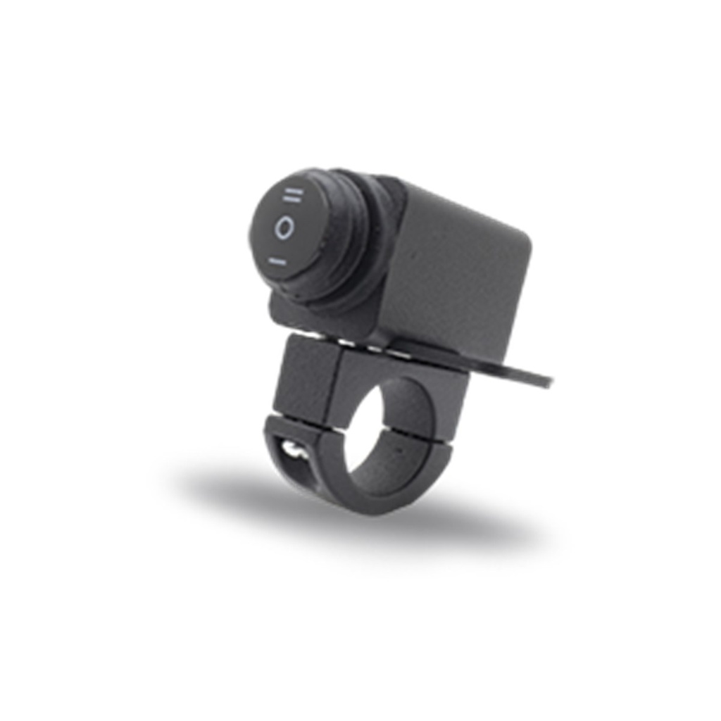 INTERRUPTOR MULTIFUNCIONAL DE 3 POSICIONES CON SUJECION ESPEJO O MANILLAR