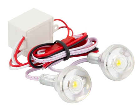 JGO FOCO ESTROBO FLASH LED'S IR0009 12V LUZ ROJA