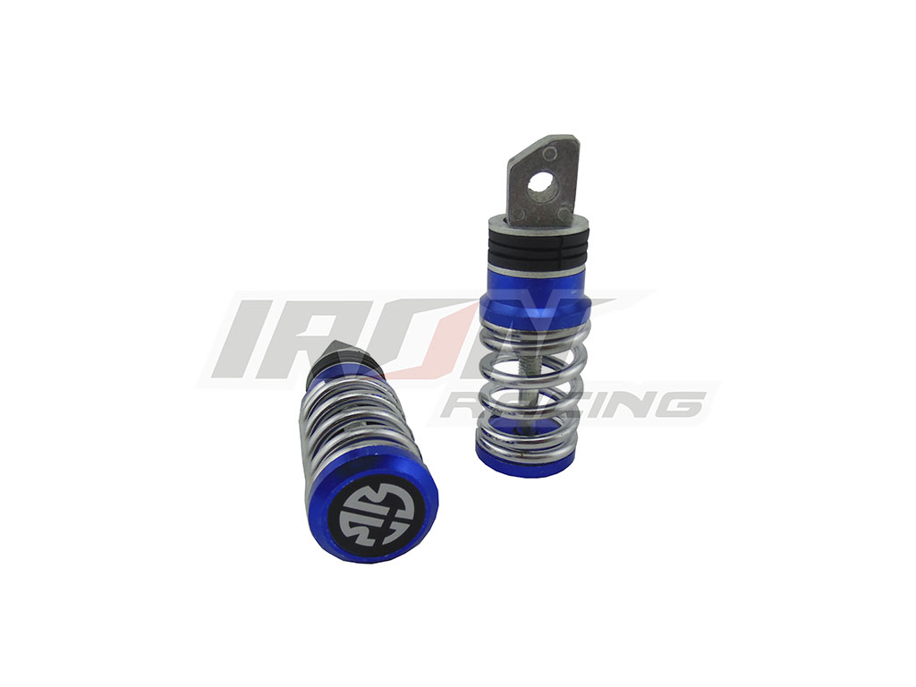 JUEGO POSAPIE ALUMINIO DECORATIVO RESORTE AZUL