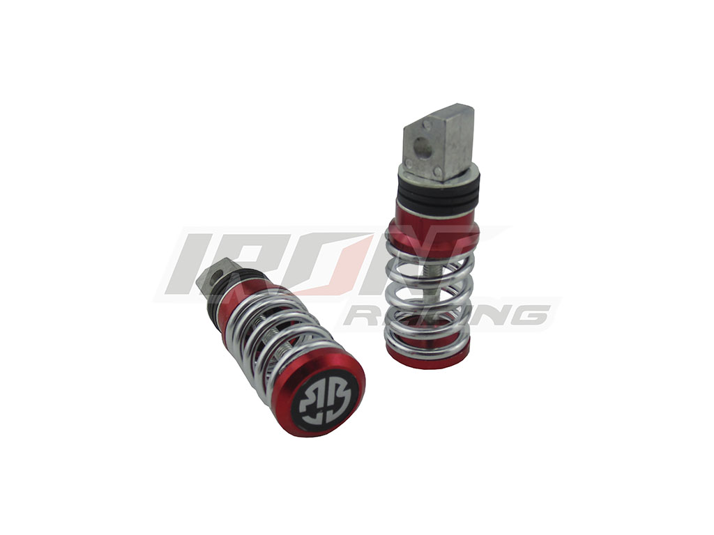 JUEGO POSAPIE ALUMINIO DECORATIVO RESORTE ROJO