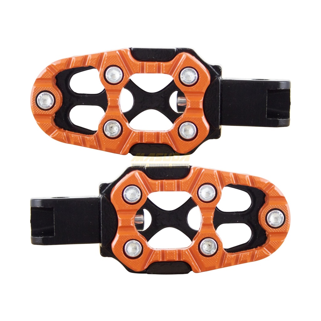 JUEGO POSAPIE TRASERO ALUMINIO IR2830 NARANJA