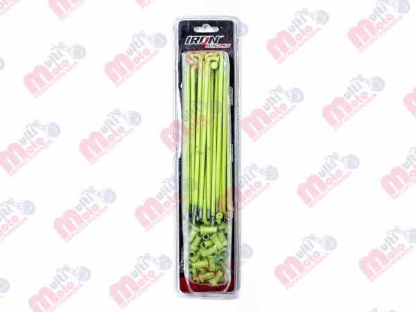 [RAY-1511-0102] JUEGO RAYOS ALTA CALIDAD 8G-161 HONDA CARGO/UTILITARIA/STR AMARILLO