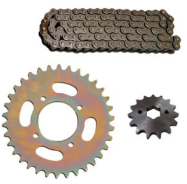 KIT DE SPROCKET IRON BOX CADENA REFORZADA 428H- 108L SPROCKET 38T/15T 125-Z