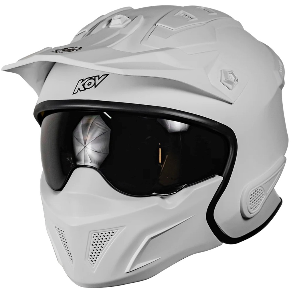 KOV CASCO ROCK-O SOLIDO BLANCO XL